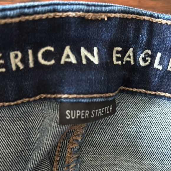 American Eagle Super Stretch Dark Denim Jeans Size 6 Super Short - Picture 4 of 7